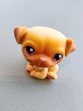VTG Littlest Pet Shop Costco Exclusive Unnumbered Pug Pink Rare HTF
